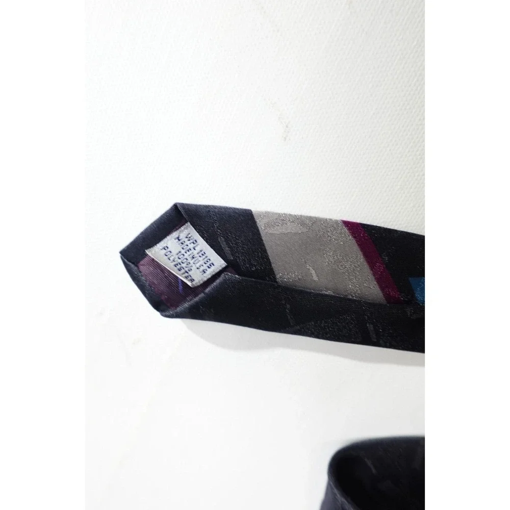 Vintage Pierre Cardin Tie USA 100% Polyester Navy Necktie Classic‎